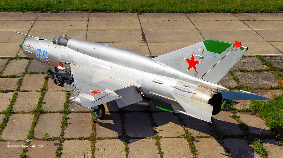  Mikoyan-Gurevich MiG-21SMT     60   c/n-N50022121 &nbsp;968 IAP  Altenburg Nobitz  21-05-2007