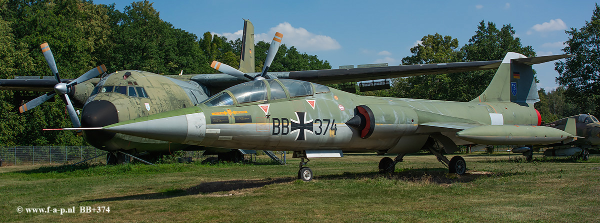Lockheed F-104F Starfighter   BB-374  c/n-483-5061   29+11 WS-10   Luftwaffe (German Air Force)  Altenburg-Nobitz (EDAC), Germany 07-08-2020, it was heavily damaged in December, 1970 during an emergency landing due to bird strike at Soesterberg AB.