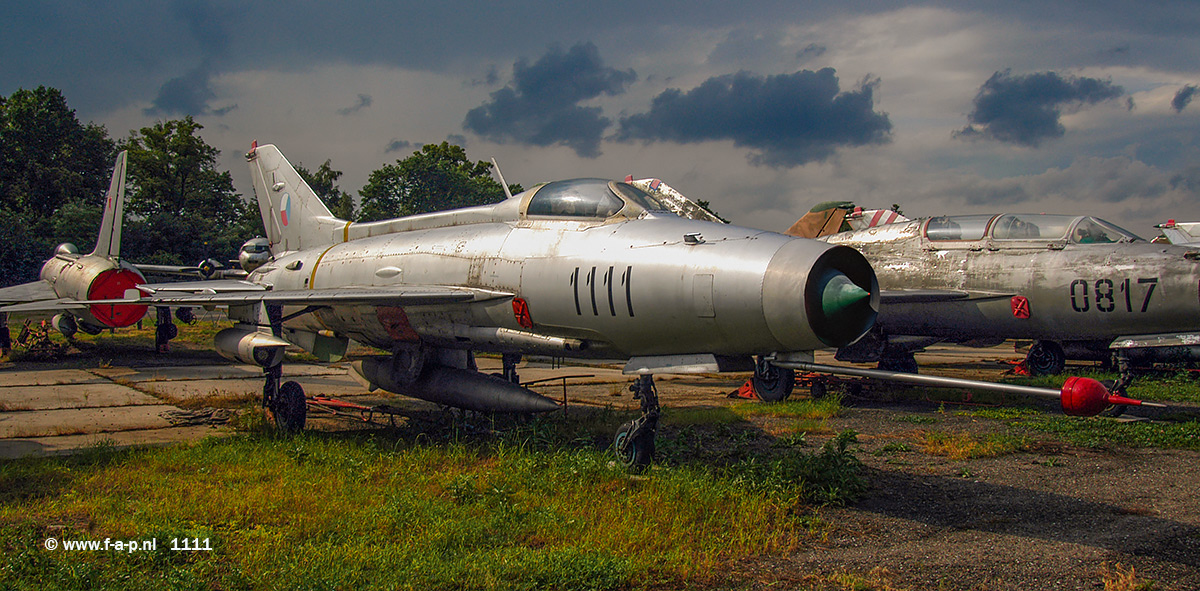 Aero S-106 (MiG-21F-13)   1111   c/n-261111     Czechoslovakia - Air Force   Muzeum Leteck� a Pozemn� Techniky Vy�kov11-06-2004
