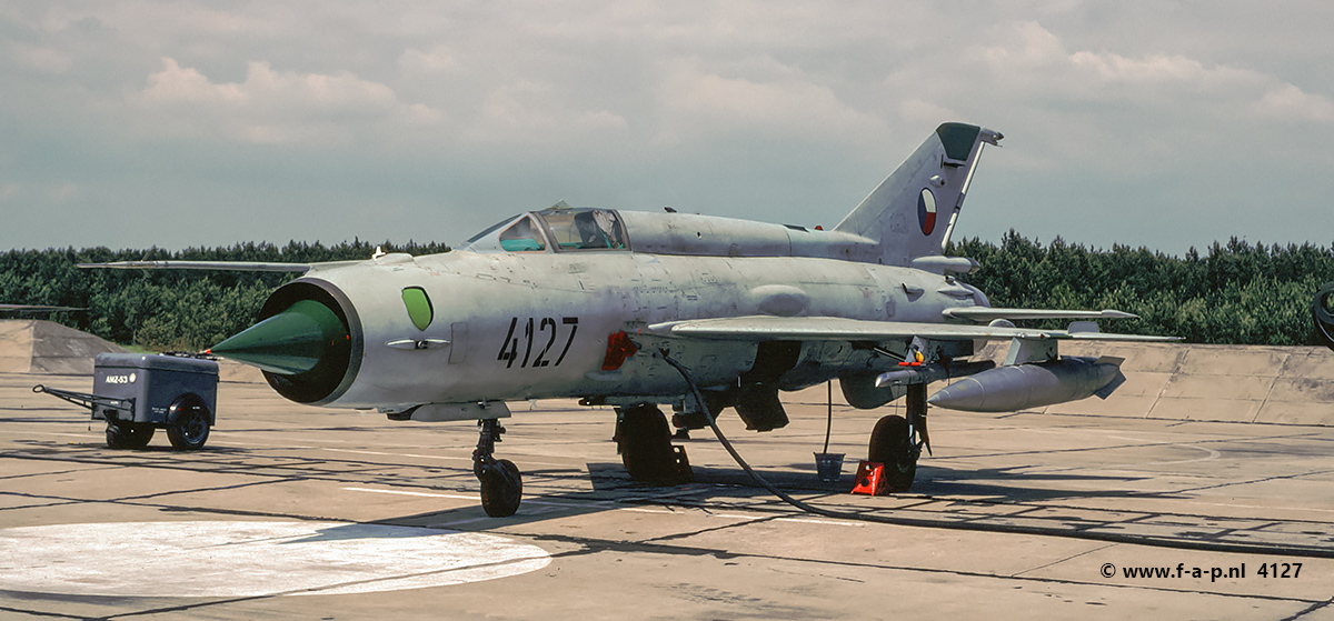Mikoyan-Gurevich MiG-21MF       4127        c/n-96004127   Czech Air Force  Powidz 