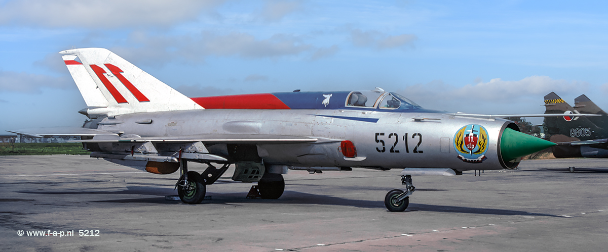 Mikoyan-Gurevich MiG-21MF   5212  c/n-96005212   11 SLP  Czech Air Force