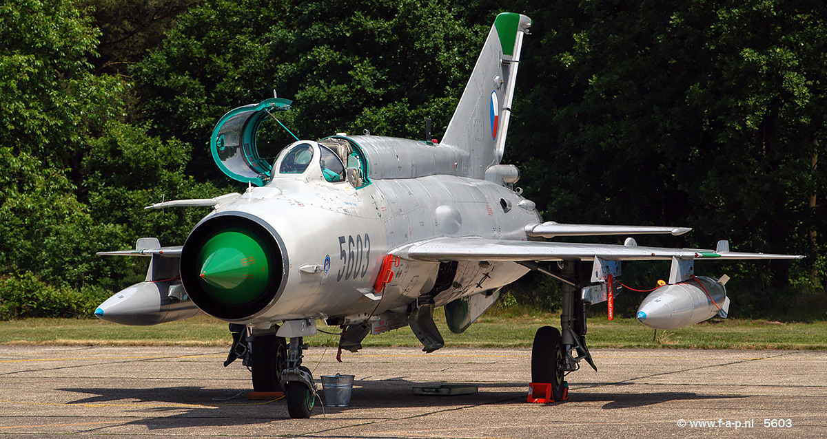 Mikoyan-Gurevich MiG-21MFN    5603         c/n-96005603  Czech Air Force  Kleine Brogel  8 June 2005