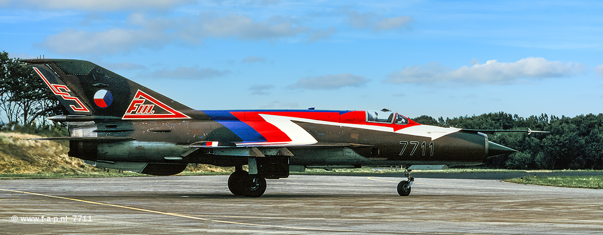 Mikoyan-Gurevich MiG-21MF       7711         c/n-967711  Czechoslovakia - Air Force  Leeuwaren