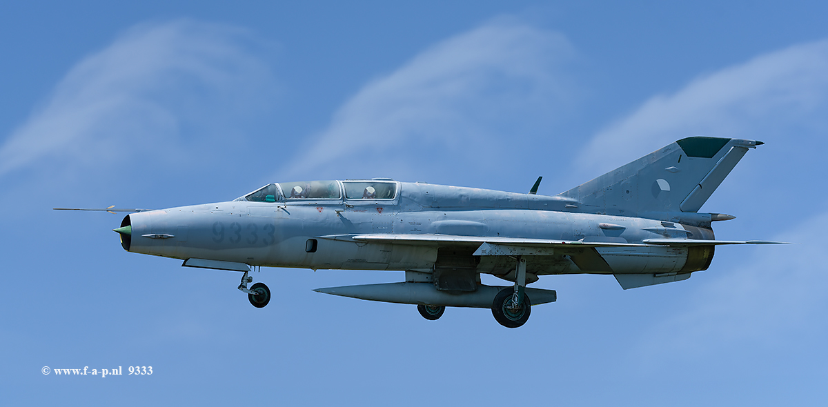 Mikoyan-Gurevich  MiG 21UM      9333   c/n-516999333  Milovice-Mlada-Museum  14-08-2025 Digital