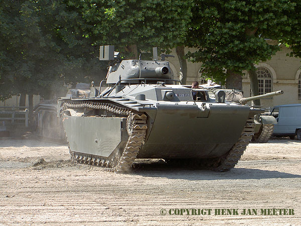 LVT(A)4 Amph  combat vehicle the  2281135   First used with US-Marines at Saipan in 1944  Hear seen in a  French version   (info thanks to Stinger)  The Carrousel  Saumur  13-07-2006