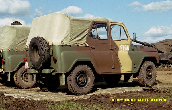 Uaz-469  B-01853  Bulgarian  Mechanize Brigade / Bizon Preparation 2. Steenwijk  24-03-2002